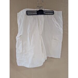 Mens Caribbean Joe Island Supply Co. XL White Cargo Shorts